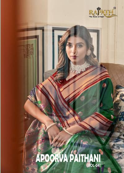 RAJPATH APOORVA PAITHANI VOL-04 1001 TO 1006 DESIGNER PRINTED SILK SAREE WHOLESALER IN SURAT